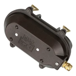 Hot Lido Wandleuchte außen Maritim IP64 Messing Riffelglas E27