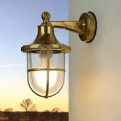 Sale Lido Wandleuchte Außen Messing Haustür Maritim IP64