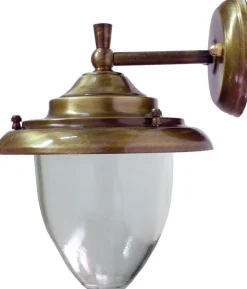 Best Lido Wandleuchte Außen Messing Glas Hof Haus Maritim