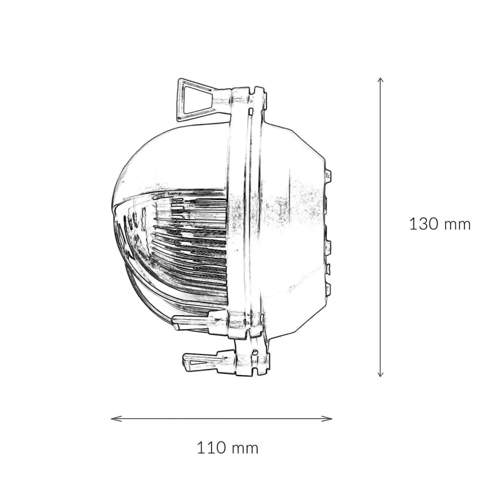 Discount Lido Wandleuchte außen Messing Riffelglas IP64 E27 Blau