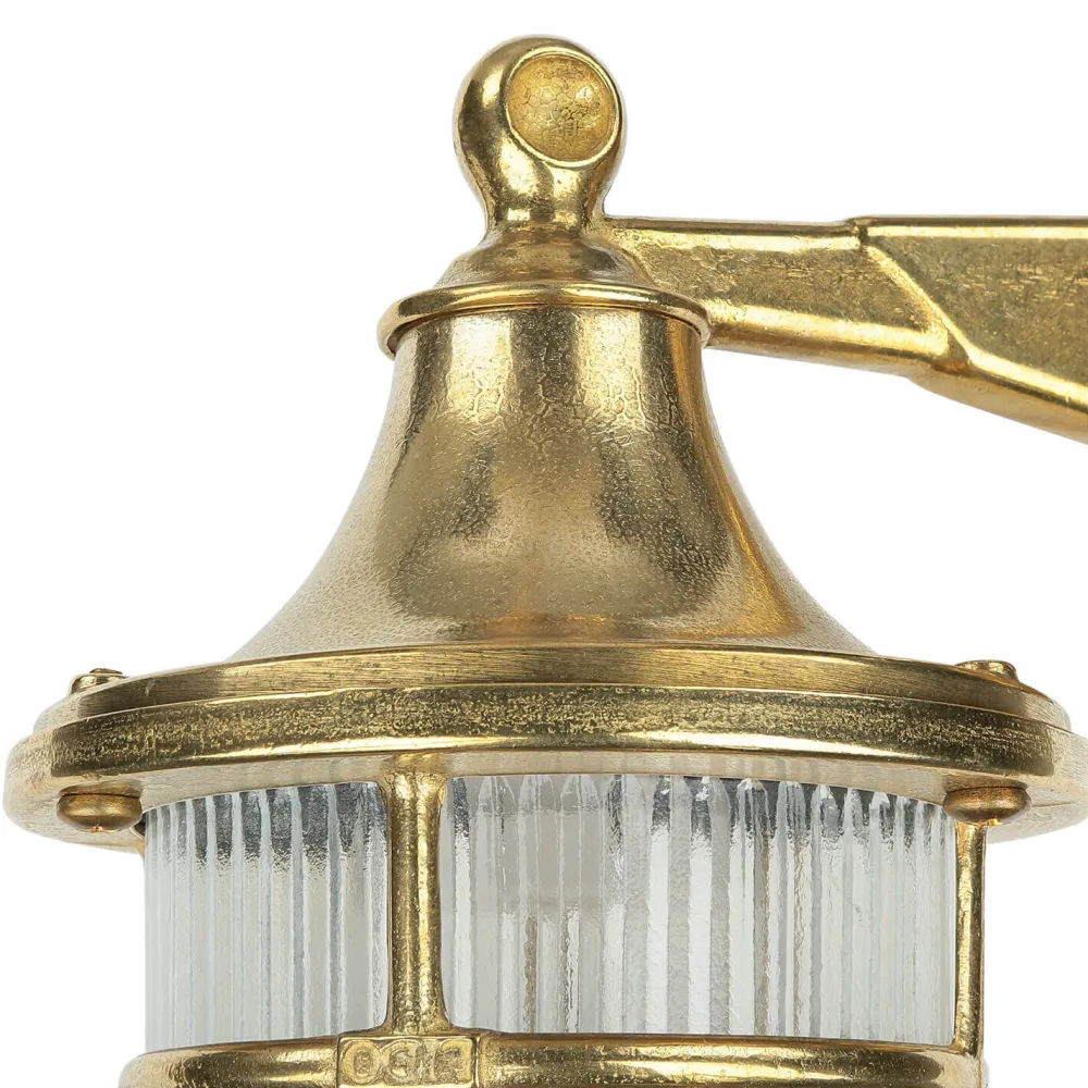 New Lido Wandleuchte Außen Messing Maritim IP64 Haus Hof