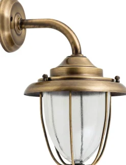 Lido Wandleuchte Außen Messing Maritim Haus GREVENA