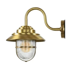 Clearance Lido Wandleuchte Außen Messing Maritim IP64 Terrasse Hof