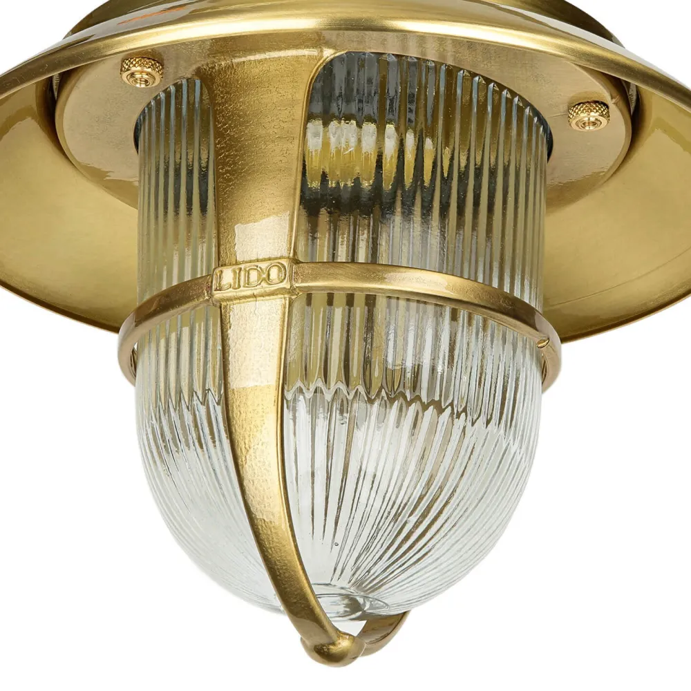 Clearance Lido Wandleuchte Außen Messing Maritim IP64 Terrasse Hof