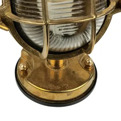 Outlet Lido Wandleuchte Außen Messing Maritim Haus wetterfest