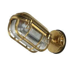 Online Lido Wandleuchte Außen Messing Maritim IP64 Haus Terrasse