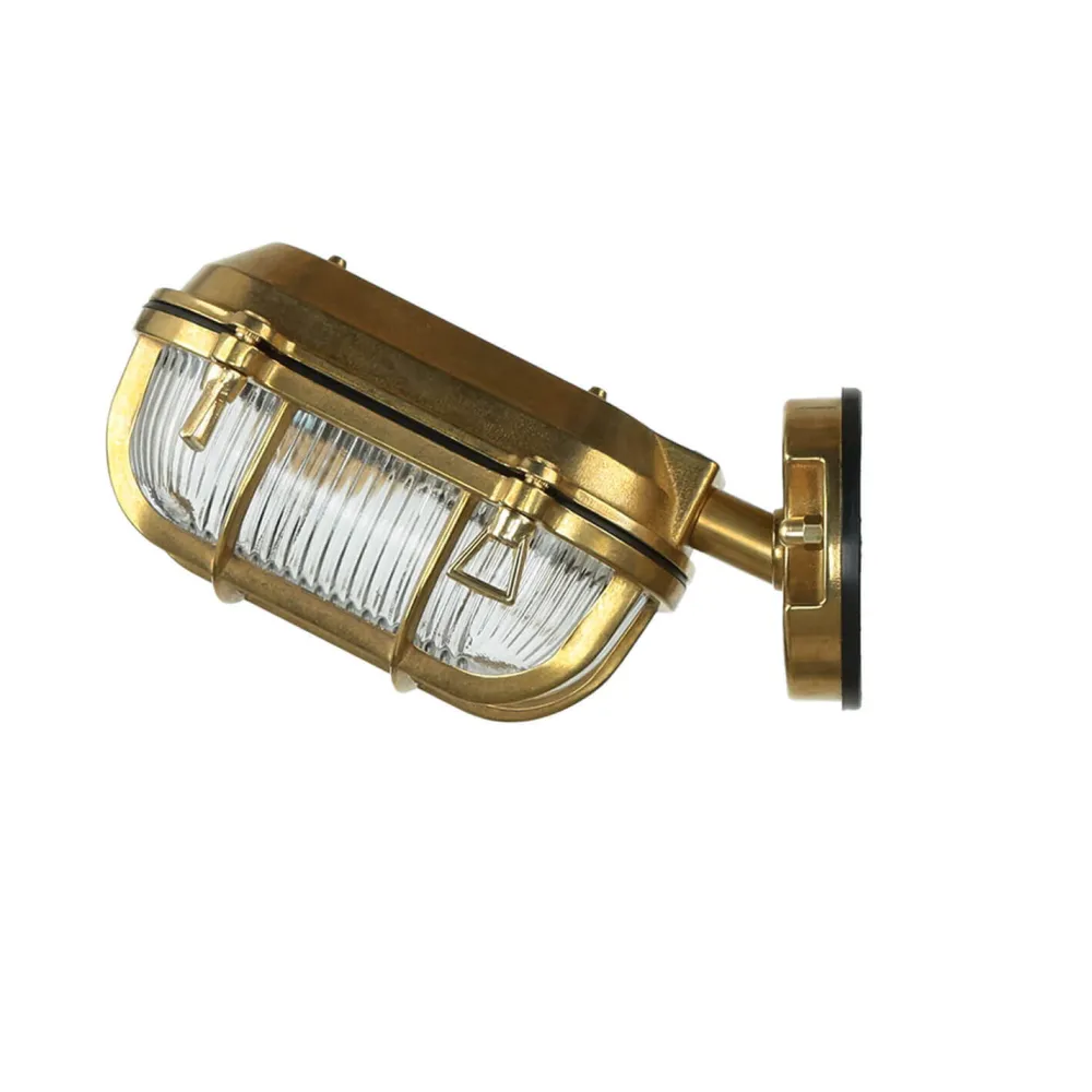 Online Lido Wandleuchte Außen Messing Maritim IP64 Haus Terrasse