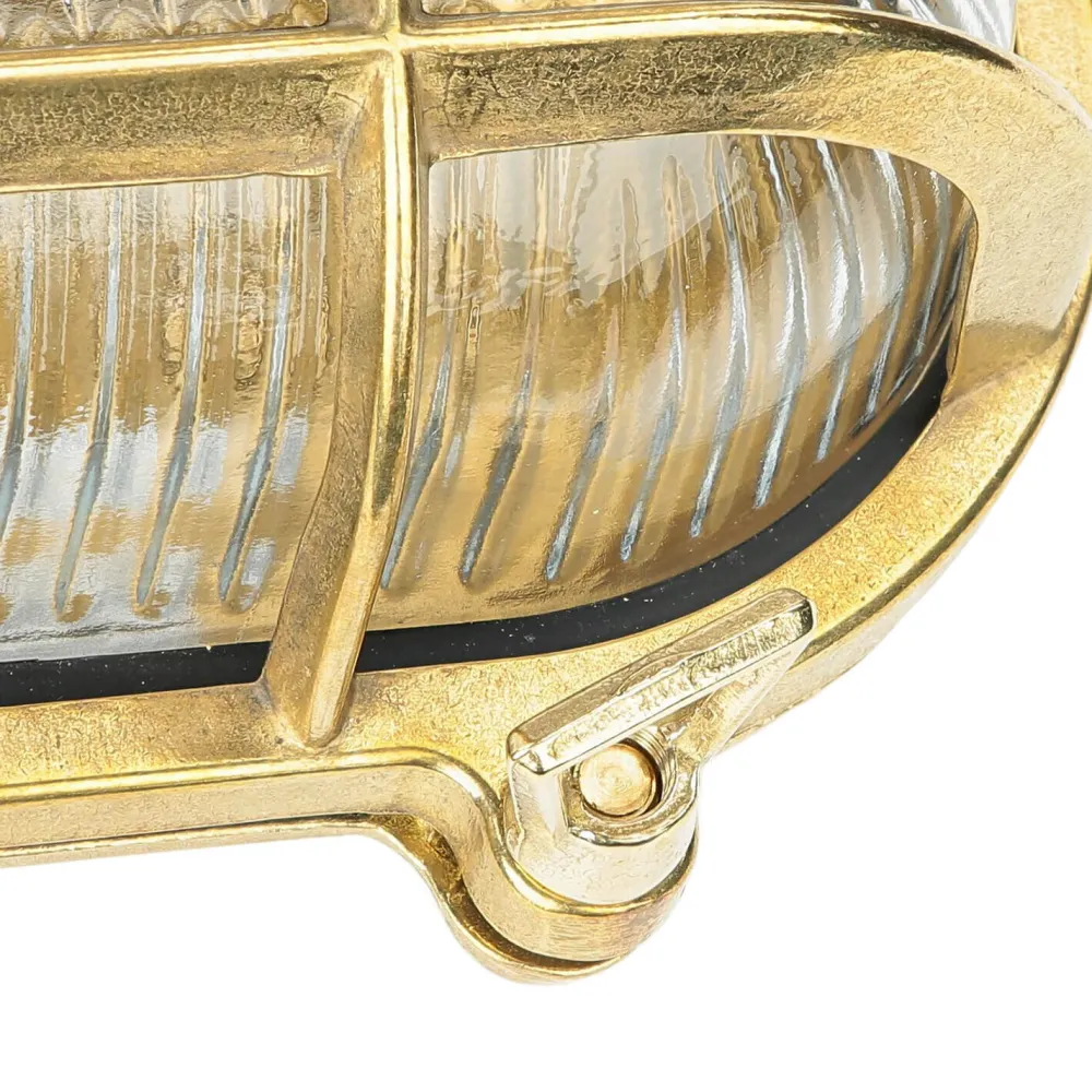 Online Lido Wandleuchte Außen Messing Maritim IP64 Haus Terrasse