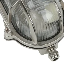 Lido Wandleuchte Außen Nickel Maritim IP64 Echt-Messing* Rustikale Lampen|Metall Lampen