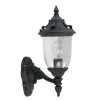 Elstead Wandleuchte außen Schwarz Grün antik Aluminium Glas IP44* Außenleuchten Antik|Außenwandleuchten