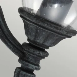 Elstead Wandleuchte außen Schwarz Grün antik Aluminium Glas IP44* Außenleuchten Antik|Außenwandleuchten