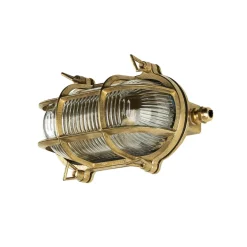 Lido Wandleuchte Außen SKIATHOS Echt Messing Maritim