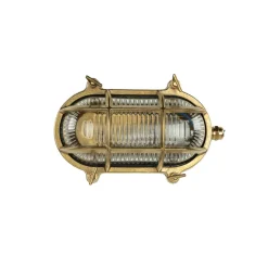 Lido Wandleuchte Außen SKIATHOS Echt Messing Maritim