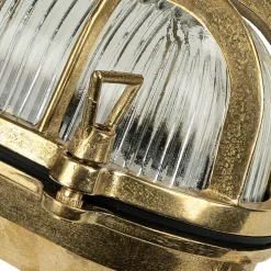 Lido Wandleuchte Außen SKIATHOS Echt Messing Maritim