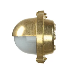 Hot Lido Wandleuchte Außen Terrasse Messing oval Maritim