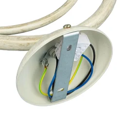 Luminex Wandleuchte AURORA WHITE in Shabby Weiß* Wohnzimmerlampen|Glaslampen