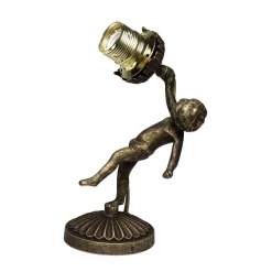 Sale Giovanni Battista Wandleuchte aus Echt-Messing Antik Bronze Putti