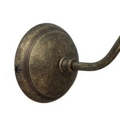 Giovanni Battista Wandleuchte aus Echt-Messing mit Stoffschirm Beige* Wandleuchten|Esszimmer Lampen