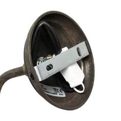 Giovanni Battista Wandleuchte aus Echt-Messing mit Stoffschirm Beige* Wandleuchten|Esszimmer Lampen