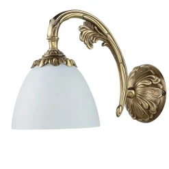 Best Giovanni Battista Wandleuchte aus Echt-Messing in Bronze Beatrice