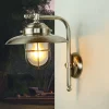 Lido Wandleuchte aus Messing IP43 Maritim in Nickel* Rustikale Lampen|Metall Lampen