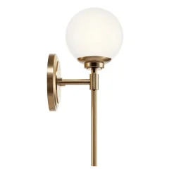 Elstead Wandleuchte Bad Kugelschirm H: 34,8 cm mit LED G9 3000K* Wandleuchten|Metall Lampen