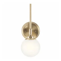 Elstead Wandleuchte Bad Kugelschirm H: 34,8 cm mit LED G9 3000K* Wandleuchten|Metall Lampen