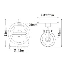 Elstead Wandleuchte Bad LED G9 IP44 H: 16,3 cm Chrom poliert* Wandleuchten|Badezimmer Lampe