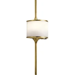 Elstead Wandleuchte Bad Messing Weiß B:17cm Bad Lampe ARYA* Wandleuchten|Flurlampen