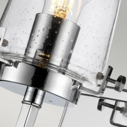 Elstead Wandleuchte Badezimmer Chrom 56 cm hoch E27 IP44* Wandleuchten|Glaslampen