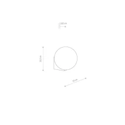 Outlet Nowodvorski Wandleuchte Badezimmer in Messing Weiß IP44 G9 Glas Metall