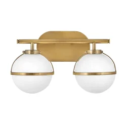 Clearance Elstead Wandleuchte Badezimmer Kugelschirm IP44 38,1 cm breit 2x E14