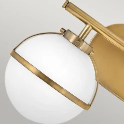 Clearance Elstead Wandleuchte Badezimmer Kugelschirm IP44 38,1 cm breit 2x E14