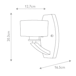 Outlet Elstead Wandleuchte Badezimmer LED G9 3000 K IP44 H: 20,3 cm klein