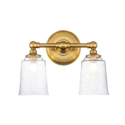 Elstead Wandleuchte Badezimmer LED G9 IP44 B: 33 cm in Messing* Wandleuchten|Badezimmer Lampe