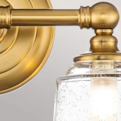 Elstead Wandleuchte Badezimmer LED G9 IP44 B: 33 cm in Messing* Wandleuchten|Badezimmer Lampe