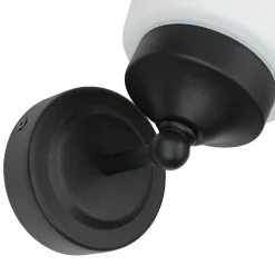 Nowodvorski Wandleuchte Badezimmer Weiß Schwarz Metall IP44* Glaslampen|Feuchtraumleuchten