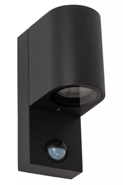 Online Wandleuchte Bewegungsmelder Aluminium Schwarz IP65 GU10