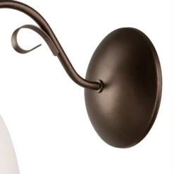 Lamkur Wandleuchte Braun Glas Metall Rustikal LIRLIN* Wandleuchten|Küchenlampen