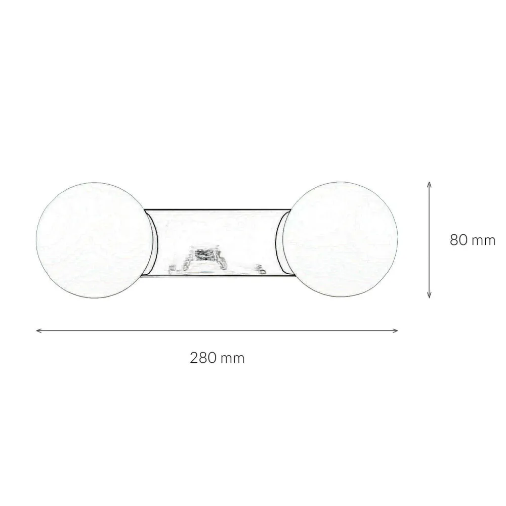 Easylight Wandleuchte BRAZOS in Chrom 2-flmg* Wandleuchten|Flurlampen