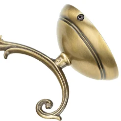 Giovanni Battista Wandleuchte Bronze hell E14 Echt-Messing Glas* Wandleuchten|Esszimmer Lampen