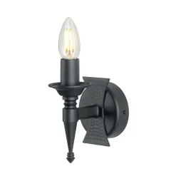 Elstead Wandleuchte CAMELOT 7 Schmiedeeisen Schwarz Lampe* Wandleuchten|Rustikale Lampen