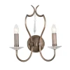 Hot Elstead Wandleuchte CANDELA 12 Echt-Messing in Bronze Lampe