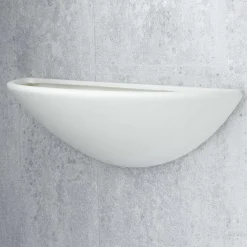 Best Searchlight Wandleuchte E27 AUB in Weiß