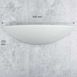 Best Searchlight Wandleuchte E27 AUB in Weiß