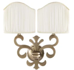 Giovanni Battista Wandleuchte E14 Giglio Weiß* Wandleuchten|Jugendstil Lampen