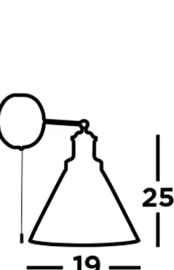 Searchlight Wandleuchte E27 Schwarz Klar mit Schalter Vintage* Wohnzimmerlampen|Glaslampen