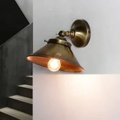 Hot Giovanni Battista Wandleuchte Echt-Messing in Bronze hell