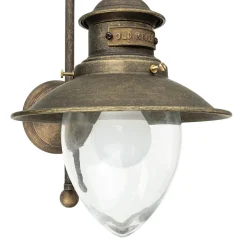 Giovanni Battista Wandleuchte Echt-Messing in Bronze Antik Al Mare* Wandleuchten|Esszimmer Lampen