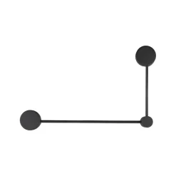 Hot Nowodvorski Wandleuchte 2-flammig GX53 Schwarz Metall Modern indirekt